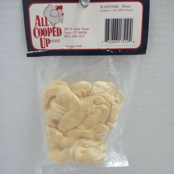 Lot of 7-4 Fibre-Craft Quick Curls 3222-04, 3222-53, 3 All Cooped Up Doll Wigs - Picture 10 of 12